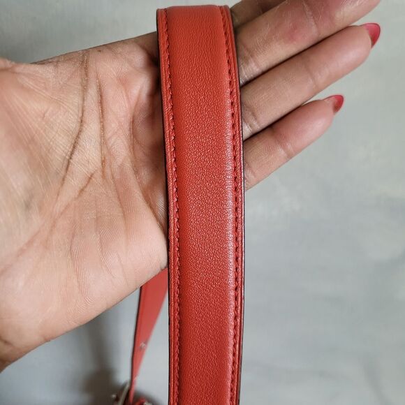 Coach Legacy Molly East/West Orange Leather Satchel 21132 - Picture 11 of 14